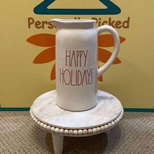 Rae Dunn HAPPY HOLIDAYS Pitcher